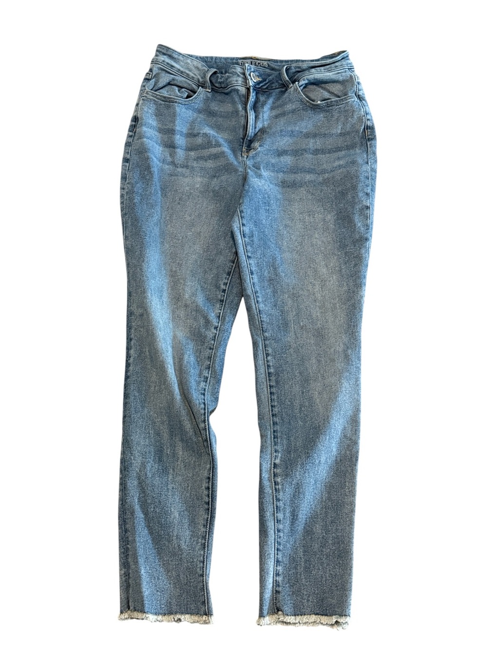 Maurices High Rise Stretchy Jeans Everyday Pull on Women's Large Short